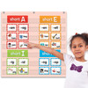 Blush 7 Pocket Chart, 28" x 28" Blush 7 Pocket Chart, 28" x 28"