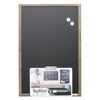 RUSTIQUE Wood Frame Magnetic Chalkboard, 20" x 30", Chalk Marker & Magnets