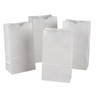 Kraft Bag, White, 6" x 3-5/8" x 11", 100 Bags