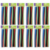 Jumbo Stems, Assorted, 12" x 6 mm, 100 Pieces Per Pack, 12 Packs