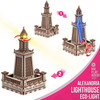Alexandria Lighthouse Eco-light 3D Wooden STEM Model