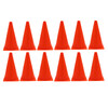 Safety Cone, 9" High With Base, Orange, Pack of 12