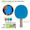 Rubber Face Table Tennis Paddle, 5-Ply, Pack of 6
