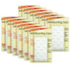 Removable Mounting Tabs, 1/2" x 1/2", 64 Per Pack, 12 Packs