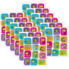 Kind Vibes Smiley Faces Shape Stickers, 72 Per Pack, 12 Packs