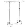 Adjustable Pocket Chart Stand, Metal, Locking Casters, Adjustable to 78", 1 Stand