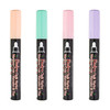Bistro Chalk Markers, Broad Tip, Blush Pink, Peppermint, Pastel Peach, Pale Violet, 4 Per Pack, 2 Packs