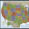 United States Decorator Map, Enlarged and Laminated, 43.5" x 30.5" United States Decorator Map, Enlarged and Laminated, 43.5" x 30.5"