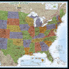 United States Decorator Map, Enlarged and Laminated, 43.5" x 30.5" United States Decorator Map, Enlarged and Laminated, 43.5" x 30.5"