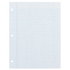 Recycled Filler Paper, White, 3-Hole Punched, 9/32" Ruled w/ Margin 8-1/2" x 11", 150 Sheets Per Pack, 6 Packs