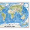 World Physical Map, Laminated, 45.75" x 30.5" World Physical Map, Laminated, 45.75" x 30.5"