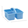 Light Blue Plastic Storage Caddy, Pack of 6