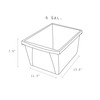 4 Gallon Classroom Storage Bin, Red, Pack of 3 4 Gallon Classroom Storage Bin, Red, Pack of 3