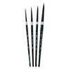 Black Velvet Medium Round Brushes, Set of 4
