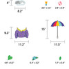 One World Sloth Dress Me for the Weather Bulletin Board Set, Grade PK-2, 54 Pieces