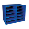 Mailbox, 10-Slot, Blue, 16-5/8"H x 21"W x 12-7/8"D