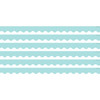 Pastel Blue Scalloped Border Trim, 35 Feet Per Pack, 6 Packs