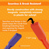 Magnet Wand, Assorted Primary Colors, Pack of 24