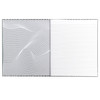 Professional Hardbound Notebook, 96 Page, College Ruled, 8-1/2" x 10-7/8", Charcoal & White Stripes, Pack of 2