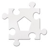 Picture Frame Puzzle Pieces, 24 Per Pack, 2 Packs