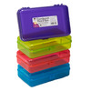 Translucent Pencil Boxes, Assorted Colors, Pack of 12 Translucent Pencil Boxes, Assorted Colors, Pack of 12