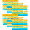 Translucent 12" Plastic Ruler, Assorted Colors, Pack of 36