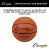 Ultra Grip Rubber Basketball with Bladder, Official Size 7
