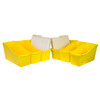 Large Book Bin, Yellow, Pack of 6 Large Book Bin, Yellow, Pack of 6