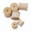 Wood Spools, Natural Wood, 1/2" to 2", 60 Pieces
