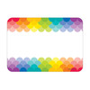 Painted Palette Rainbow Scallops Name Tag Labels, 36 Per Pack, 6 Packs