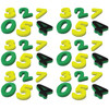 Magnetic Foam: Small Numbers, 60 Pieces Per Pack, 6 Packs