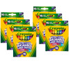 Large Ultra-Clean Washable Crayons, 16 Per Box, 6 Boxes