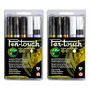 Pen-Touch Markers, 2.0mm Medium, Assorted Colors, 5 Per Set, 2 Sets