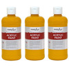 Acrylic Paint 16 oz, Deep Yellow, Pack of 3