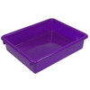 Stowaway® 3" Letter Tray no Lid, Purple, Pack of 3 Stowaway® 3" Letter Tray no Lid, Purple, Pack of 3