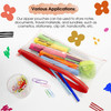 Multipurpose Clear Zipper Pouch, Assorted Color Zippers, Pack of 12 Multipurpose Clear Zipper Pouch, Assorted Color Zippers, Pack of 12