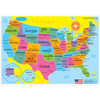 Smart Poly™ Learning Mats, 12" x 17", Double-Sided, U.S. Basic Map, Pack of 10
