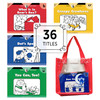 Itty Bitty Phonics Readers Set, 36 Books with Carrying Case
