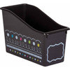Chalkboard Brights Plastic Book Bin, Pack of 3 Chalkboard Brights Plastic Book Bin, Pack of 3