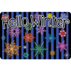The Original Fun Mat™, Welcome Mat, 15.5" x 23.5", Hello Winter Colorful Snowflakes