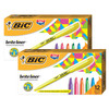 Brite Liner Highlighters Markers, Assorted Colors, Chisel Tip, 12 Per Pack, 2 Packs