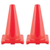 Hi-Visibility Flexible Vinyl Cone, 18" Orange, Pack of 2