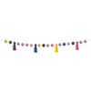Pom-Poms and Tassels Garland, Pack of 3