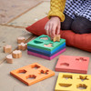 Rainbow Wooden Shape Stacker Rainbow Wooden Shape Stacker