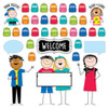 Stick Kids All Are Welcome Bulletin Board Set Stick Kids All Are Welcome Bulletin Board Set