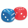 Foam Dot Dice, 2 Per Pack, 3 Packs