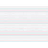Handwriting Tablet, White, 1/2 in x 1/4 in x 1/4 in Ruled Long, 12" x 9", 40 Sheets, Pack of 12