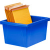4 Gallon Classroom Storage Bin, Blue, Pack of 3 4 Gallon Classroom Storage Bin, Blue, Pack of 3