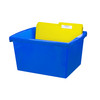 4 Gallon Classroom Storage Bin, Blue, Pack of 3 4 Gallon Classroom Storage Bin, Blue, Pack of 3
