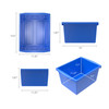 4 Gallon Classroom Storage Bin, Blue, Pack of 3 4 Gallon Classroom Storage Bin, Blue, Pack of 3